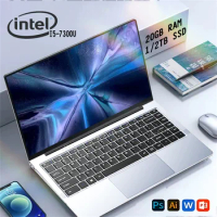 New models Windows 11 2024 Laptop 14.1" Intel CORE i5-7300U 20GB RAM 1TB/2TB SSD 1920*1080 Resolution Office Study PC Computer