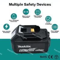 Makita Original Lithium ion Rechargeable Battery 18V 6000mAh 18v drill Replacement Batteries BL1860 BL1830 BL1850 BL1860B