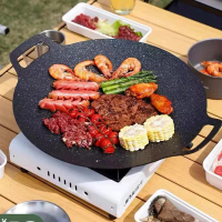 Grill Pan Non Stick Korean Grill Pan Kuali Batu Camping Grill Pan Korea Griddle Grill Pan Outdoor Ca