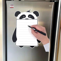 Refrigerator Magnet Cartoon Panda Magnetic Refrigerator Magnet Soft Magnetic Note and Message Whiteboard Magnet Sticker