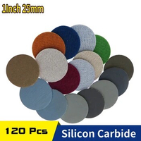 Sander Disc 120Pcs Hook and Loop Sandpaper Wet Dry 800-10000 Grit Sanding Discs 1 Inch For Wood Drill Grinder Rotary Tools