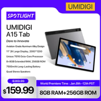 [World Premiere]UMIDIGI A15 Tab Android 13 Smart tablet 8+8GB RAM 256GB ROM 11" 2K HD+Display 7500mAh Mega Battery 13MP Camera