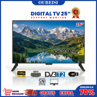 OUBEISI TV LED 25 Inch HD 1280x1024 Resolusi Digital Televisi Murah Monitor LED Dengan HDMI & USB Ga