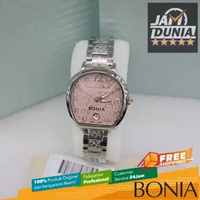 JAM TANGAN WOMEN BONIA SONIA ORIGINAL BONIA SILVER DIAL PINK BONIA BNB10746 2375 BONIA BNB10746-2375