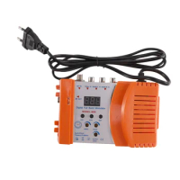 M69 Professional Digital VHF UHF RF Modulator AV to RF AVto TV Converter Adapter(Orange EU Plug)