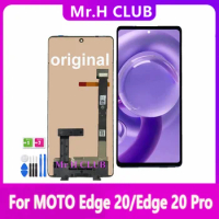 NEW For Motorola MOTO Edge 20 LCD Display For Motorola Edge 20 Pro XT2153-1 Touch Screen Digitizer Assembly Glass Replace
