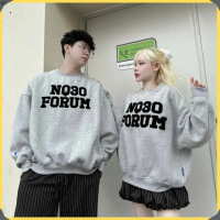 CC Áo Sweater Nỉ Bông Thêu Xù NQ30 Lên Form Rộng Nam Nữ Unisex Đáng Yêu