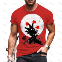 Printed T-shirt Super Hip Hop Tops Y2k Men Harajuku Style T-shirts Men's Streetwear 110-6XL Vegeta 2023