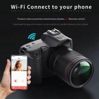 Camcorder 4K Video Camera HD Vlog Camera Professional WiFi Camera With Filling Light For Photographer