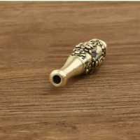 Pure Copper Handmade Beast Head Ring Cigarette Holder Filter Tube