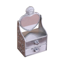 Baby Curl Tooth Treasure Trinket Chest Case Pewter Tooth Holder Curl N84C
