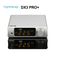 TOPPING DX3 PRO + Plus Hi-res HIFI Bluetooth 5.0 Headphone Amplifier Decoder USB DAC DSD LDAC PCM ES9038Q2M Remote Control QOA