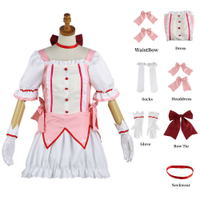 Magical Anime Girl Puella Magi Madoka Magica Akemi Homura Kaname Madoka Cosplay Costume Wig Mahou Sh