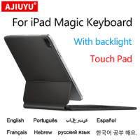 Magic Keyboard For iPad Pro 12.9 Air 5 4 Pro 11 2022 2021 2020 2018 Tablet Magnetic Backlight touchpad Smart Keyboard Cover Case