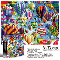 New Fidget Puzzle 1500 Pieces Skull Money Astronaut Building Block Jigsaw Puzzle Hobbies Collection