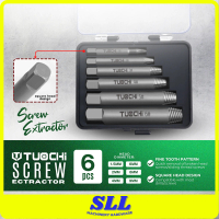 6PCS TUOCHI Damaged Screw Extractor Screw Extractor Set Bolt Remover Screw Drill Bit Extractor Broke