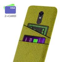 Luxury Dual Card Fabrics Case for Xiaomi Redmi Note 4X, Cover for Xiaomi Redmi Note 4X, Note 4, Global Version