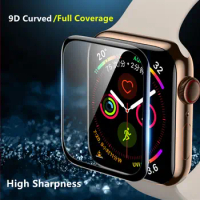 Soft glass For Apple Watch 6 44mm 40mm Screen Protector iWatch series 6 SE 5 4 42mm 38mm 9D HD soft Film apple watch Accessories