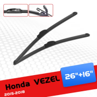 CELANOVA Car Wiper Blade For Honda VEZEL 2015-2018 26"+16" Windscreen Windshield Rubber Wiper