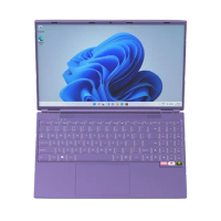 Colorful Backlit Keyboard 16 Inch Intel Laptop N5095A 12GB RAM Business Netbook Windows 10 11 Pro Upgraded Version PC Notebook
