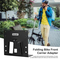 For Bromptons Bike Front Bag Rack Bicycle Cargo Luggage Bracket Folding Bicycle Head Package Aluminum Alloy Carrier Holder
