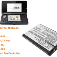 OrangeYu 1300mAh Battery CTR-003 for Nintendo 2DS XL, 3DS, CTR-001, JAN-001, MIN-CTR-001,Switch Pro Controller