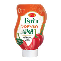 โรซ่า ซอสพริก ไม่มีน้ำตาล ลดโซเดียม 40% 230 ก.