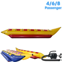 Inflatable Banana Boat 4/6/8 Passenger Inline Elite Class Heavy Recreational Banana Boat Towable Boat Tube Ride Sitting