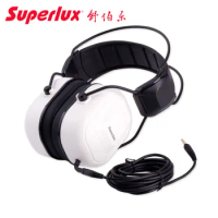 Superlux HD665 closed-back head-mounted professional studio monitor recording headphone headset for drummer &amp; bass player