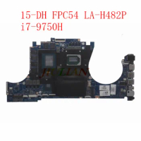 Placa, Motherboard L59766-601 For HP OMEN 15-DH Laptop Mainboards FPC54 LA-H482P REV: 2.0 W/ i7-9750H RTX 2060 6GB Test Function