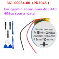 For Garmin 361-00034-00 ROUTE JD PD3048 PD 3048 Battery For Garmin Forerunner 405 410 405cx Sports Watch Battery + Gift Tools
