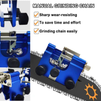 Chainsaw Sharpening Jig Hand-operated Chain Sharpener Portable Household Chain Sharpening Tools Easy To Use Chainsaw Sharpener