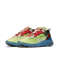 【NIKE 耐吉】Undercover x Nike React Element 87 螢光藍綠 聯名款 半透明 休閒鞋 運動鞋 男鞋 BQ2718-700