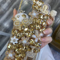 Glitter Rhinestone Phone Case For Samsung A32 M32 5G Handmade Unique Protective Cover for Samsung A81/A91/NOTE10 LITE/M60S/M70S