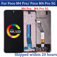 100% Test For Xiaomi Poco M4 Pro LCD Display Touch Screen Digitizer Assembly For Poco M4 Pro 5G LCD 21091116AG LCD Display