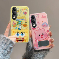 Ốp điện thoại cho vivo Y04, vivo Y29S 5G, vivo Y29T 5G, vivo Y04S, vivo Y19S 5G; ốp gương kèm giá đỡ