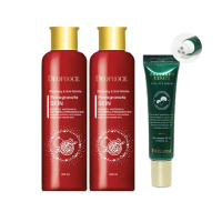 【DEOPROCE 迪普詩】紅石榴嫩白保濕化妝水260mlx2(Eshumi電熨斗滾珠撫紋眼霜25ml)