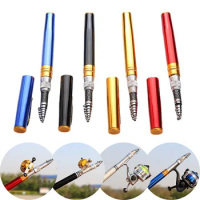 1pcs Mini Fishing Rods 1.0-1.6M Pen Fishing Rod Short Section Small Sea Rod Portable Mini Fishing Rod Pen Rods