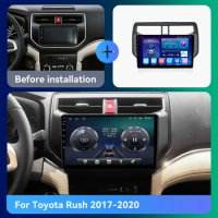QSZN For Toyota Rush 2017-2020 9inch car Multimedia Video Player 2din Android 13.0 Car Radio GPS Navigation 4G Carplay Head unit