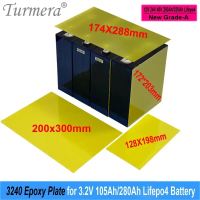 แผ่นสารเคลือบหลุมร่องฟันสำหรับแบตเตอรี่ Lifepo4, Turmera, 12V, 48V, 3240, แผ่นรองอีพ็อกซี่, 203*172m