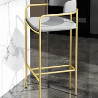 Nordic bar chair modern simple household backrest bar stool bar stool bar chair light luxury American Bar Stool
