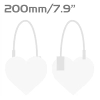Ancolok 5000Pcs Custom Print Tags Heart shape Tags Personalized Logo Labels Safety of Clothes Shoes Bags Luxury Goods Hang Tags