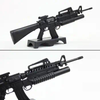 4D Assembling 1/6th M16A4 Assault Rifle US Army W Grenade Launcher Gun Model