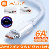 Original Xiaomi USB Type C Cable Phone Turbo Charger 6A USBC Fast Charging Kabel Redmi K40 Pro+ Note 10 Mi 11 PD 120W Xiomi Cord
