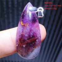 Natural Red Auralite 23 Canada Pendant Water Drop Women Men Rare Necklace Fashion Stone AAAAA