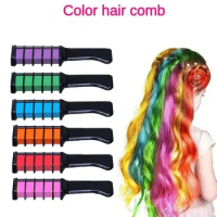6/1Pc Hair Chalk Professional Hair Color Mascara Dyes Chalk With Comb Mini Woman Disposable Hair Design Paint Girl Styling Tools