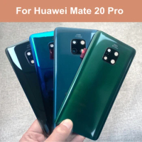 6.39" For Huawei Mate 20 Pro Glass Housing Cover Back Rear Door Battery Case For Mate20 Pro Battery Cover With Camera Lens