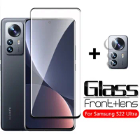 2in1 Tempered Glass For Xiaomi 12S Pro 12X Screen Protector Lens Glass For Xiaomi 12S Mi 13 Pro 12T Pro mi 12 Protective Glass