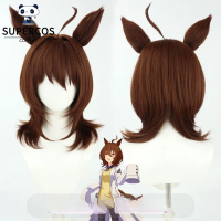 Bộ tóc cosplay Agnes Tachyon - Uma Musume Pretty Derby, tóc ngắn có ears Chic Gift Perfect For Every