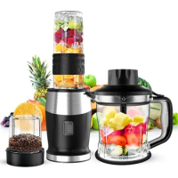 Blender and Food Processor Combo, Blender for Shakes and Smoothies, Personal Blender Small Blender, Suitable for Kitchen